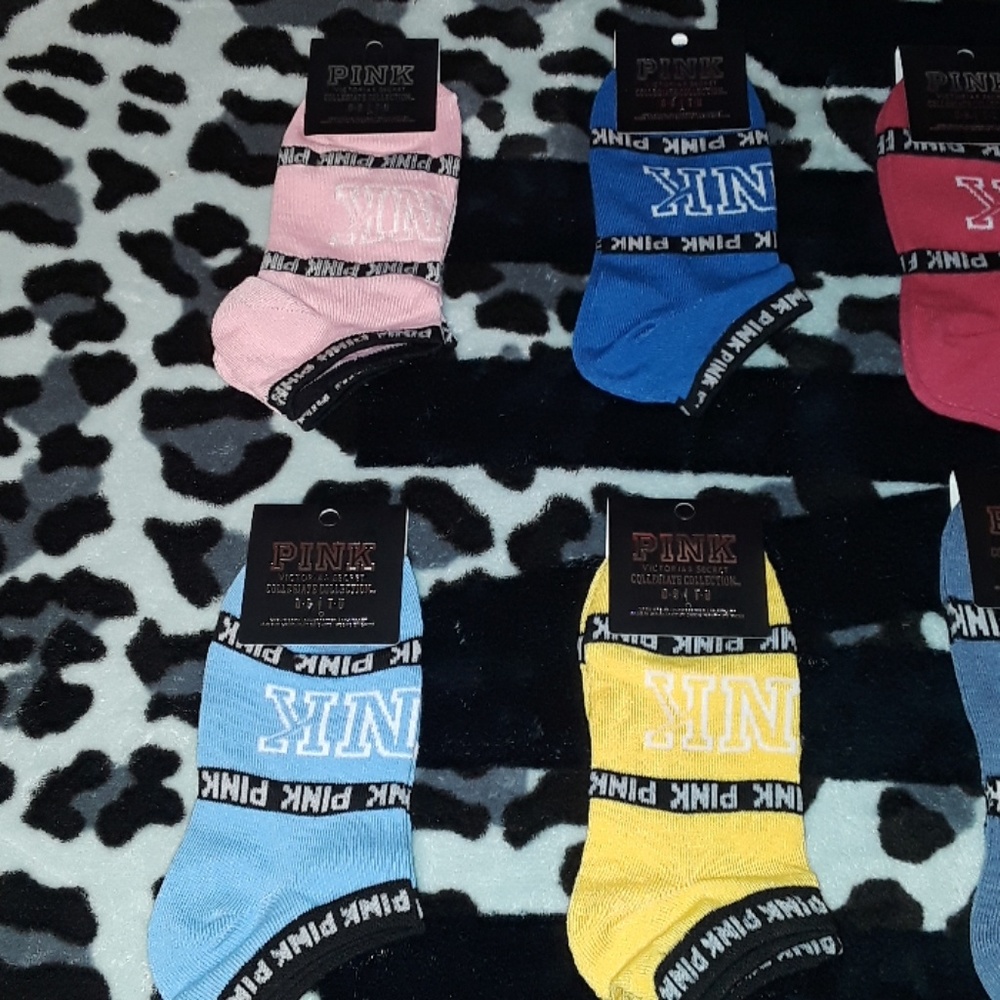 Pink vs Collegiate Collection Socks - Picture 2 of 8